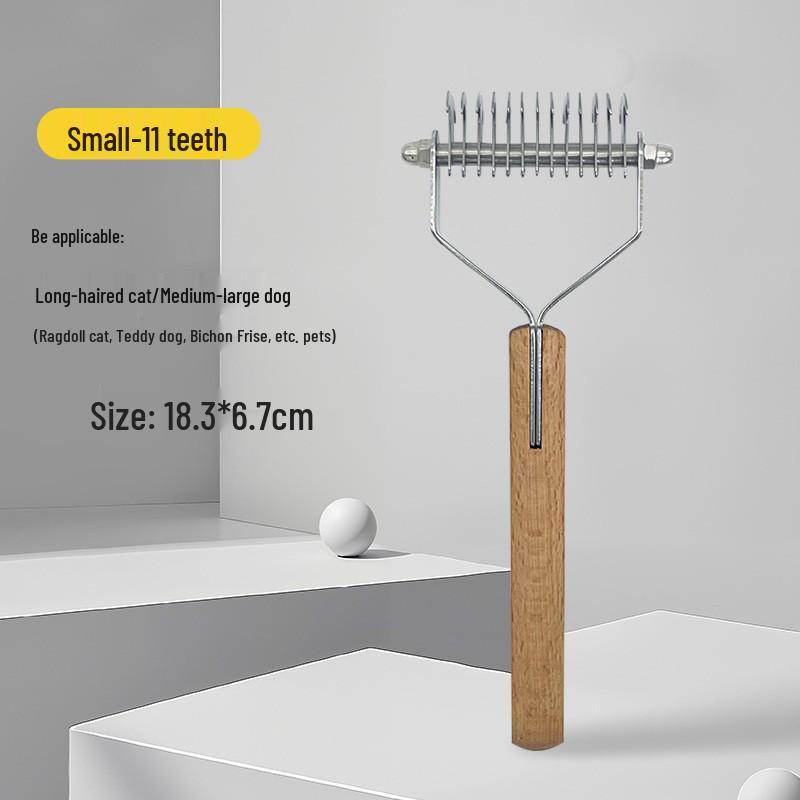 Fluffy Grooming Rake Comb for Bichon Frise & Small Dogs