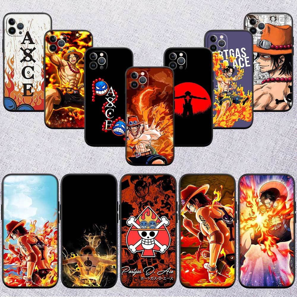 One Piece ACE Phone Case for Samsung S20 S21 S21S S22 S23 S24 FE Ultra Plus Lite F06 F16 M06 M16 M56 A07 A17 A36 A37 A55 A57