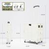 Upgraded 75L Portable Folding Shopping Cart with 4 Wheels and Lid