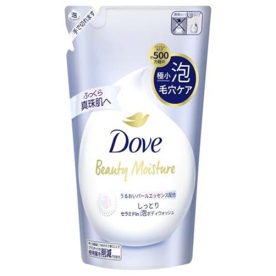 Unilever Dove Beauty Moisture Foaming Body Wash, Moisturizing, Refill, 430g x 2-pack