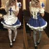 Plus Size Lolita Maid Cute Anime Alice Lace Idol Gothic Size L [AOTYP] Outfit, Dress, Costume, Lolita, Women's, Headband, FGO, Cosplay, Maid, Cafe,