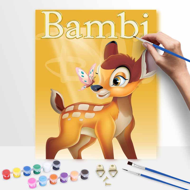 Disney Bambi digital oil painting art kit DIY handmade home decoration gift