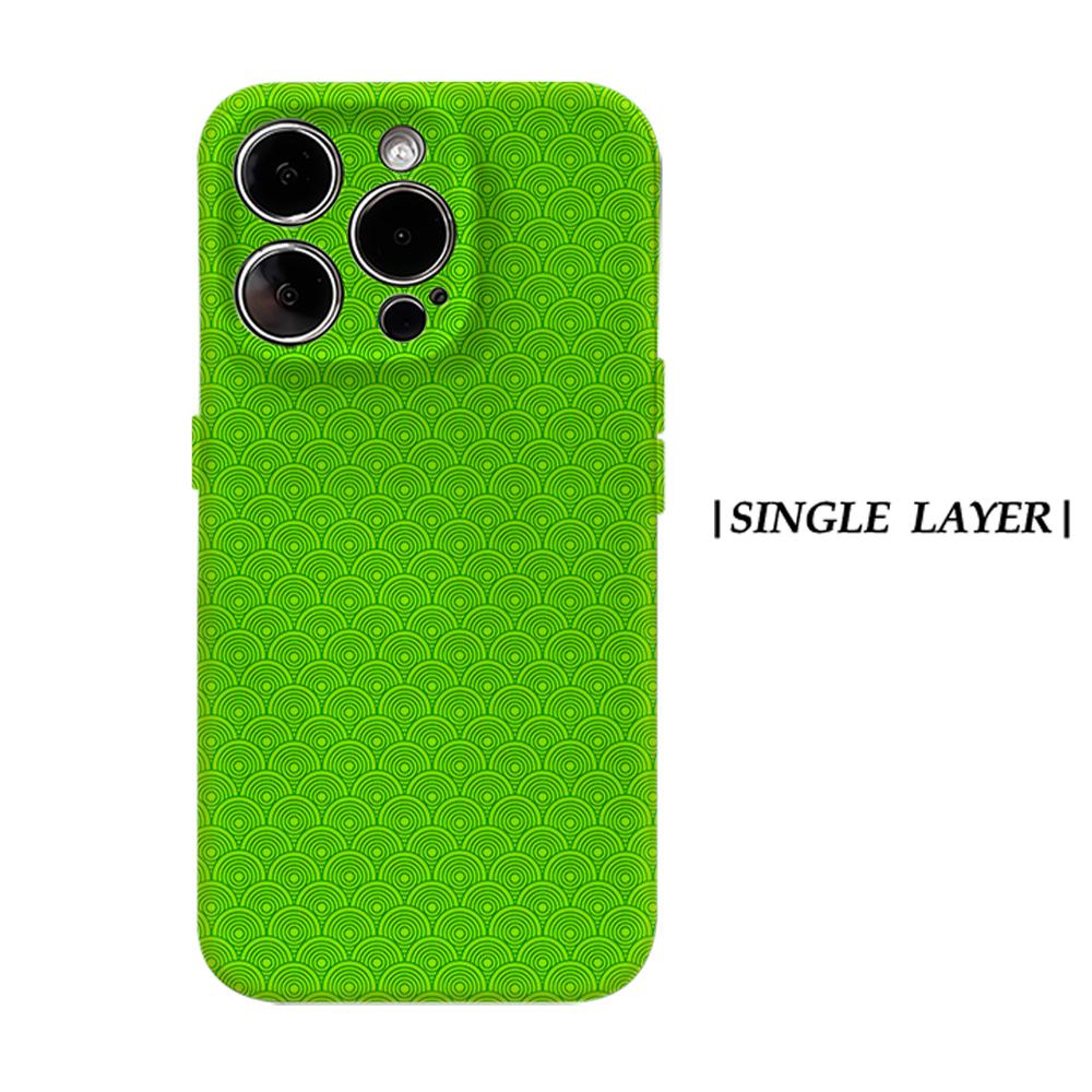 

Bright Green Scale Phone Case for IPhone 17AIR 16E 16 15 14 13 12 11 17 Pro Max Plus Double-layer Back Cover IPHONE17PROMAX