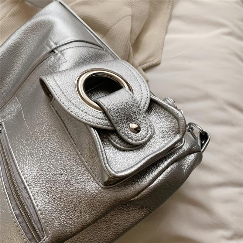 PU Tragetasche Damen Schultertasche Pendler Große Kapazität Rucksack