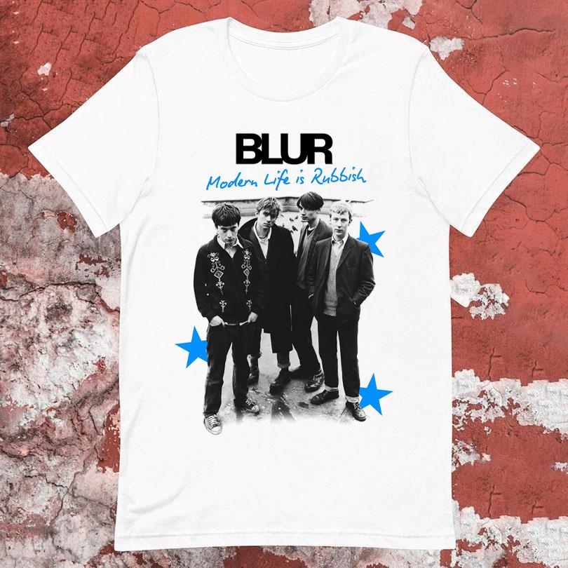 Футболка Blur Band Modern Life Is Rubbish Футболка Унисекс Концертная S5XL Репринт TR489 Футболка Унисекс S
