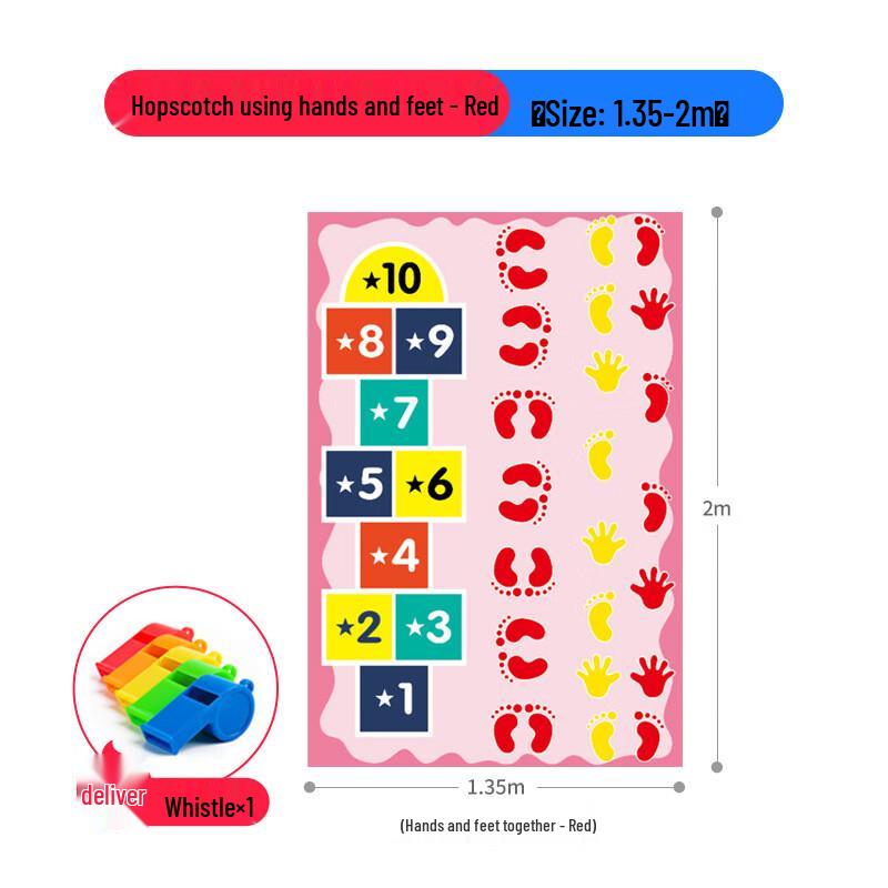 WEZHO Sports Hopscotch Game Mat