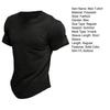 V-Neck Buttons Half Placket Short Sleeve Men T-shirt Summer Solid Color Simple Tee Shirt Streetwear