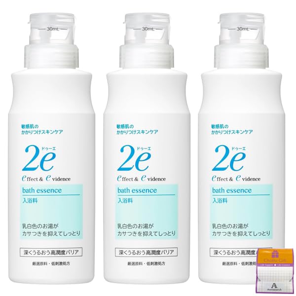 [Set of 3] 2e Anti-Drying Bath Additive, 420ml X 3 Bottles, Sensitive Skin, Hypoallergenic, Anniversarich, Includes a Small Gift