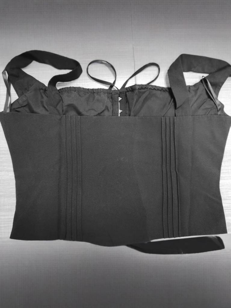 Europäisches und Amerikanisches Sexy Schnürkorsett: Gespleißtes, rückenfreies, figurbetontes Trägertop