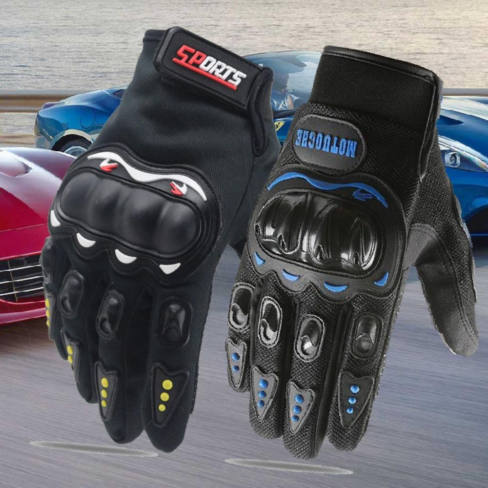 

Racing motorcycle gloves half finger summer riding gloves men s and women s touch screen breathable anti-drop knight long finger electric average size