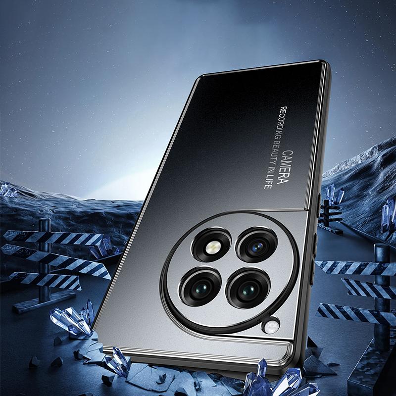 For OnePlus Ace 3 5G/12R 5G Phone Case TPU+Aluminium Alloy Heat Dissipation Back Shell