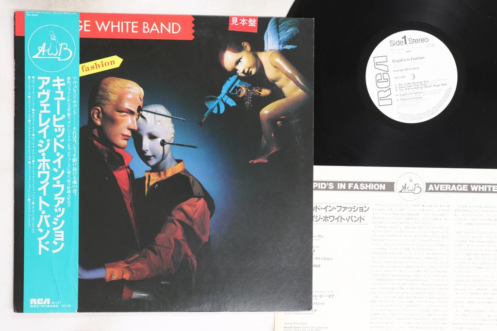 LP Record AVERAGE WHITE BAND - Cupid's In Fashion RPL8146PROMO RCA 1982 Japan Obi Soul/Funk Used