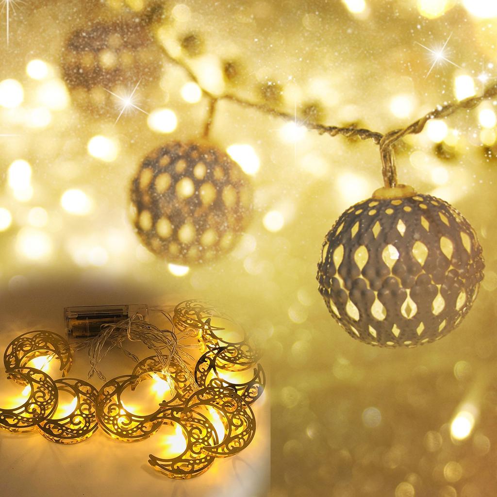 String Lights Moon Star  Eid Ramadan Festival Decoration Chandelier String Lights
