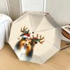 1pc Christmas Dog Decorations Umbrella with Plastic Handle,Suitable for All Seasons Home Travel Outdoor UmbrellaDD229