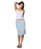Fifth Ailius 90S Satin Midi Skirt Airy Blue
