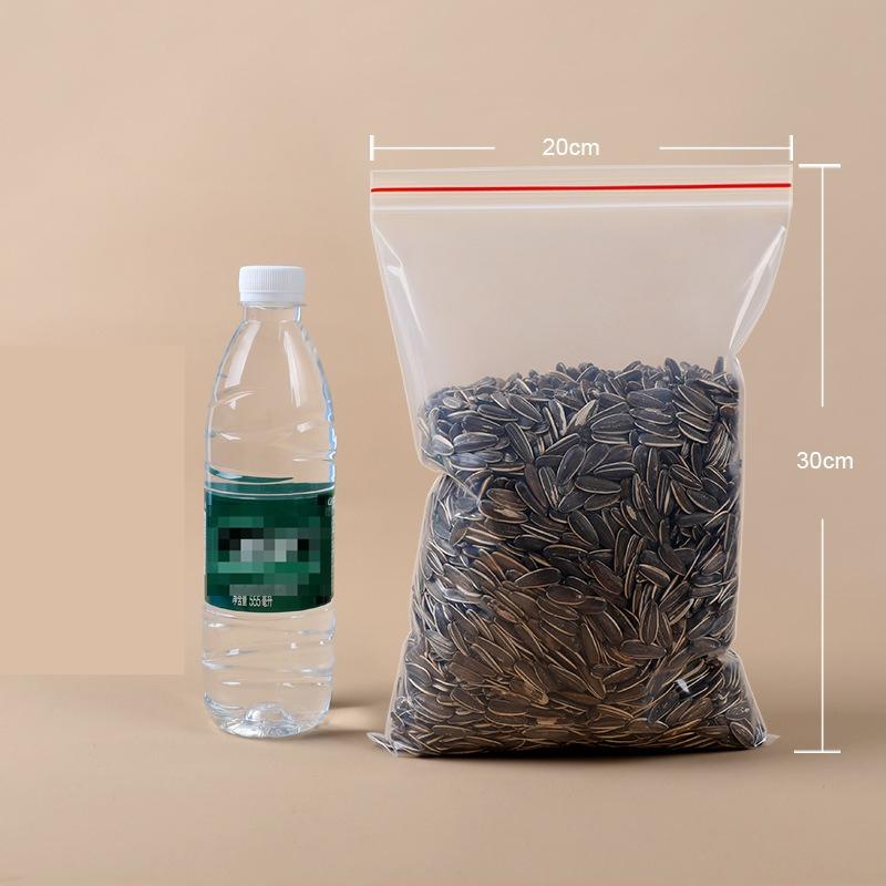 Hardware Storage PE Self Sealing Bag Thickened Screw Accessories Packaged Postcard Transparent Sealed Pocket Dried Fruit Snacks Packaged Separate Bags