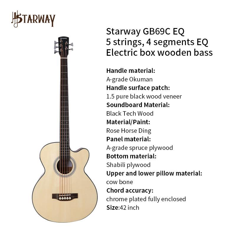 

42 Rosewood Sapele Cutaway Folk Guitar Beginner with Speaker Connection