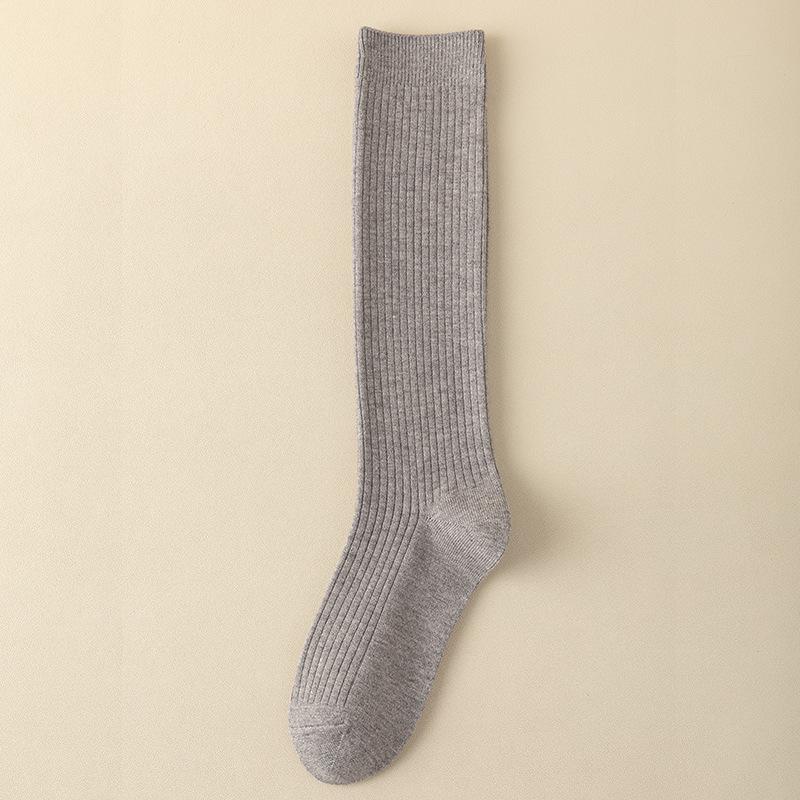 Women's Over-the-Knee Wool Socks with Velvet Lining: Thick, Warm, and Slimming for Fall and Winter