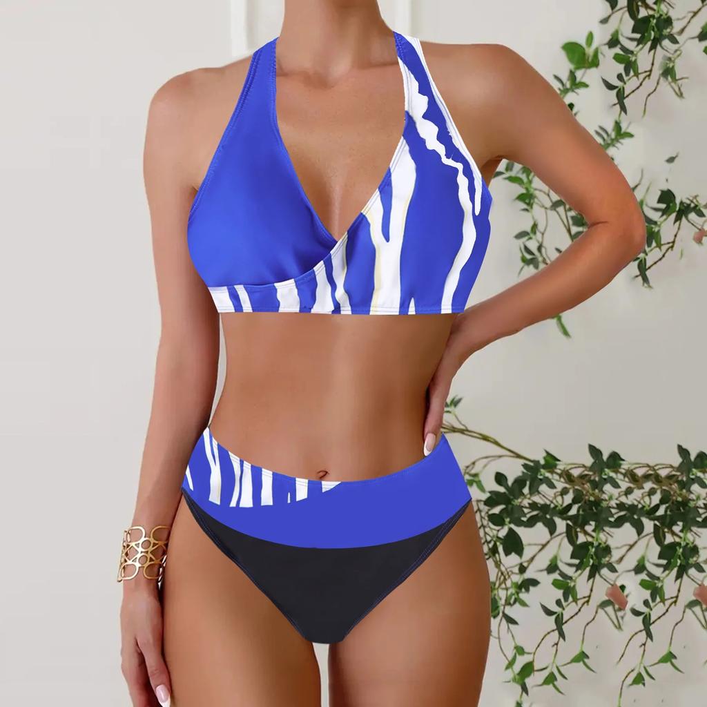 2025 New Sexy Beach Multi-Color Printed Bikini Swimsuit Separate Design Swimwear Female Summer Fashion Pool Party Beachwear