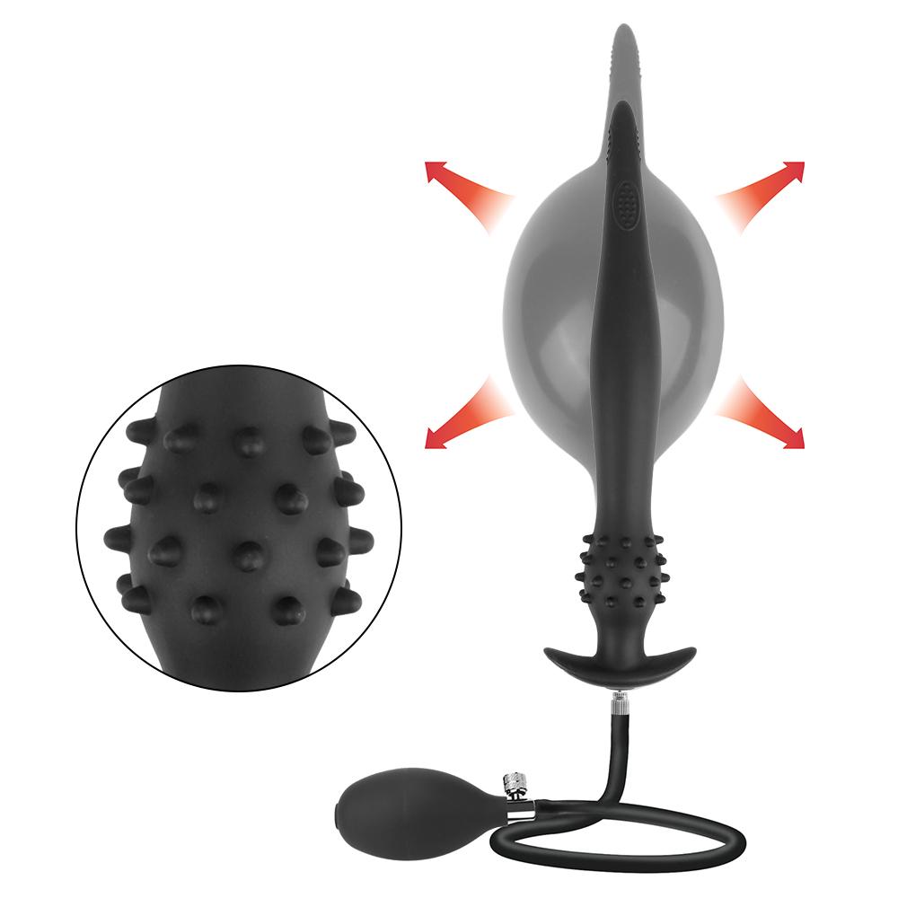 Langer Analdilatator Riesiger Analplug Dildopumpe Aufblasbare Lieferungen für Erwachsene Butt Plug Sexspielzeug für Frauen/Männer Masturbieren