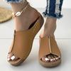 Fashion Summer Shoes Women Sandals Open Toe Shoes Woman Slides Walking Shoes Wedge Women's Sandals Breathable Footwear Female Slipper