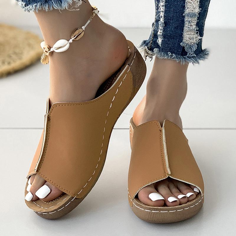 Fashion Summer Shoes Women Sandals Open Toe Shoes Woman Slides Walking Shoes Wedge Women's Sandals Breathable Footwear Female Slipper