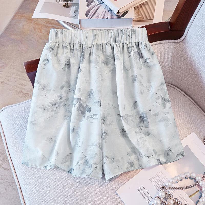 Women's Lapel Shirt & Shorts Two-Piece Set