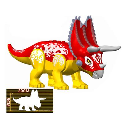 Rote Pentagonia Bausteine Großes Dinosauriermodell Bausteine Montagespielzeug