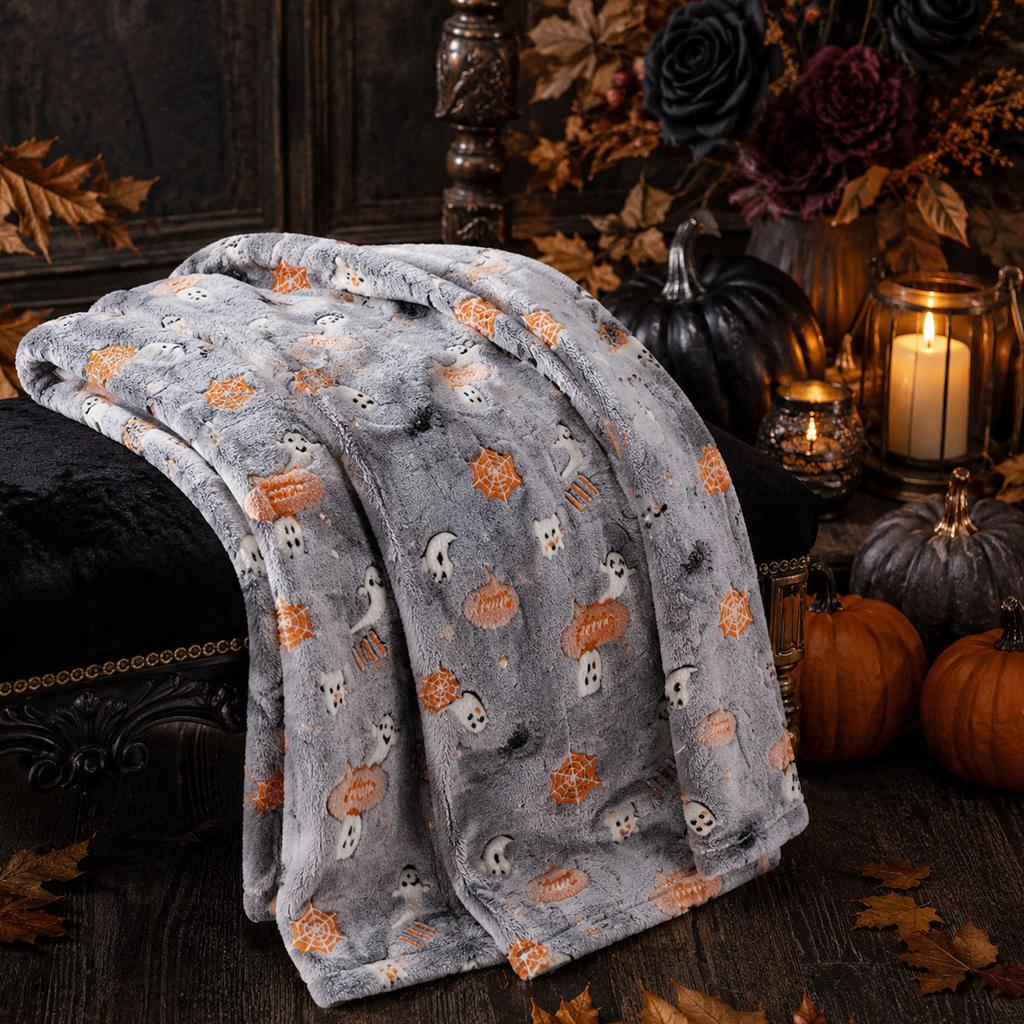 Halloween Sofa Throw Blanket for Couch, Home Decorative Throw Blanket S135