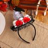 Lace Halloween Witch Hat Hair Hoop Cartoon Cone Hat Headband Halloween Party Hair Band  Photo Props