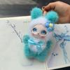 Ornaments Rabbit Doll Figures Big Ear with Flower Bunny Plush Doll Pendant  Lady/Girls