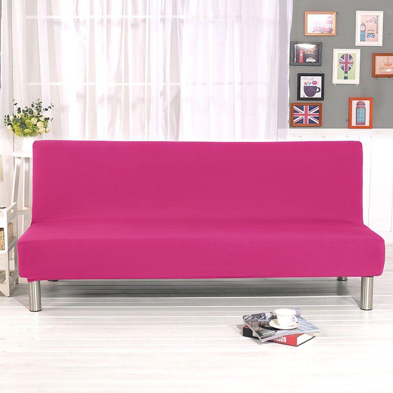 Luxurious Solid Sofa Bed Cover With Elastic Fabric For Ultimate Comfort And Protection
