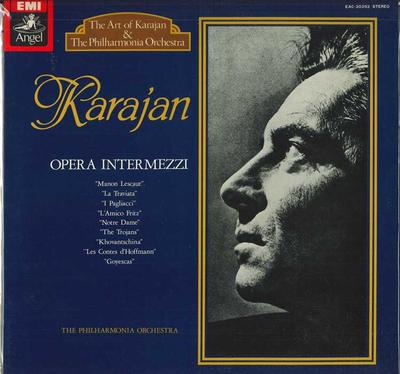 LP Record HERBERT VON KARAJAN Hoffmans Boat Song EAC30262 EMI ANGEL Japan Classical Used