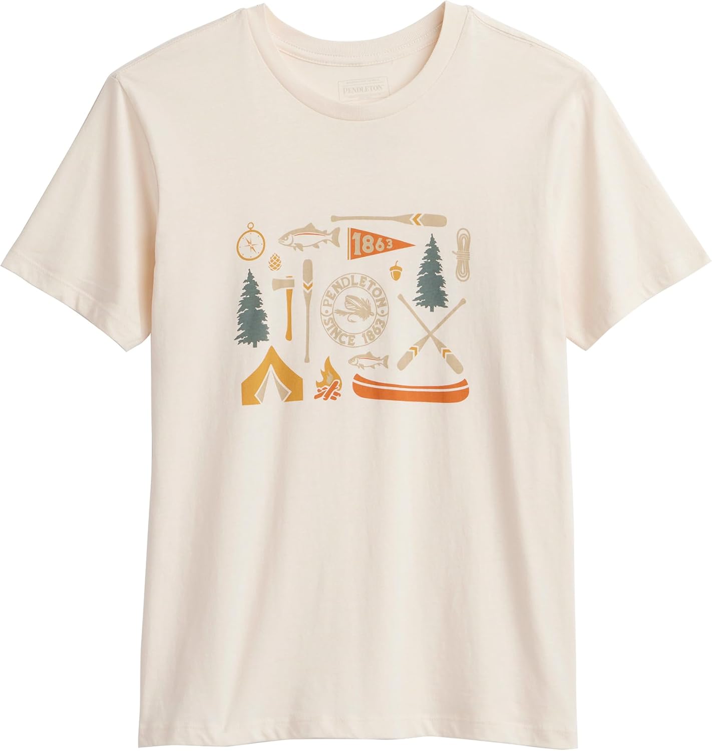 Pendleton Women s Camp Graphic Tee S разноцветный