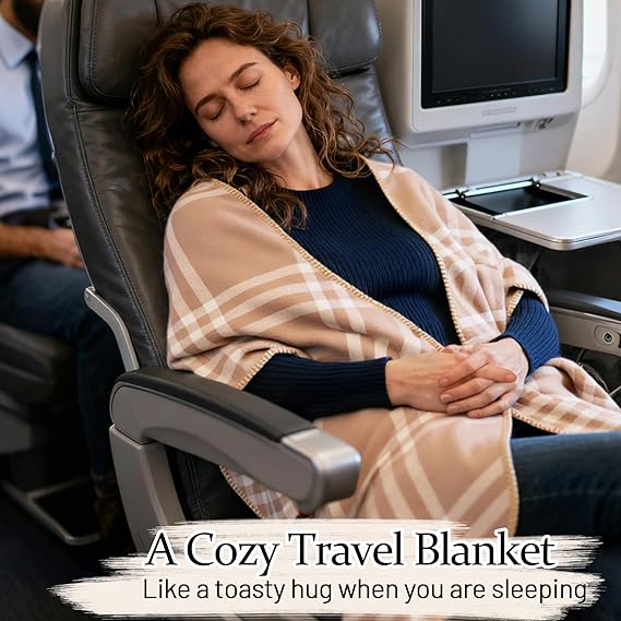 Fular de iarnă pentru femei cu carouri, 186*55cm - Versatil, Călduros, Gros, Șal supradimensionat în carouri din cașmir fals