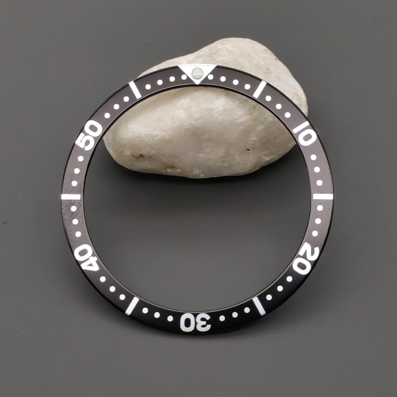 Mod 39mmx32mm Aluminum Bezel Insert Fit for SKX 6105 6309 Turtle Watch Cases NH35 NH36 Case Watch Ring Mod Replace Parts