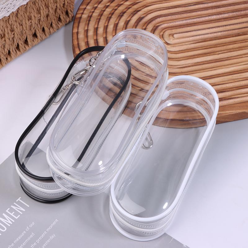 Creative Clear Outdoor Bag For Cartoon Plush Dolls Toys Transparent Mini Doll Pouch For Keychain Doll Anime Figure Storage Case