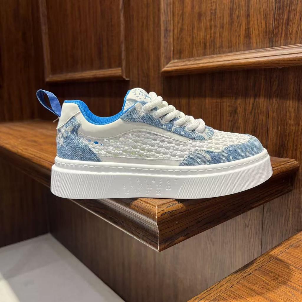 Scarpe da Ginnastica Basse da Uomo in Rete Tendenza Estive Nuove Scarpe Piatte Basse Casual Scarpe Sportive Comode da Esterno per la Corsa Zapatos Hombre