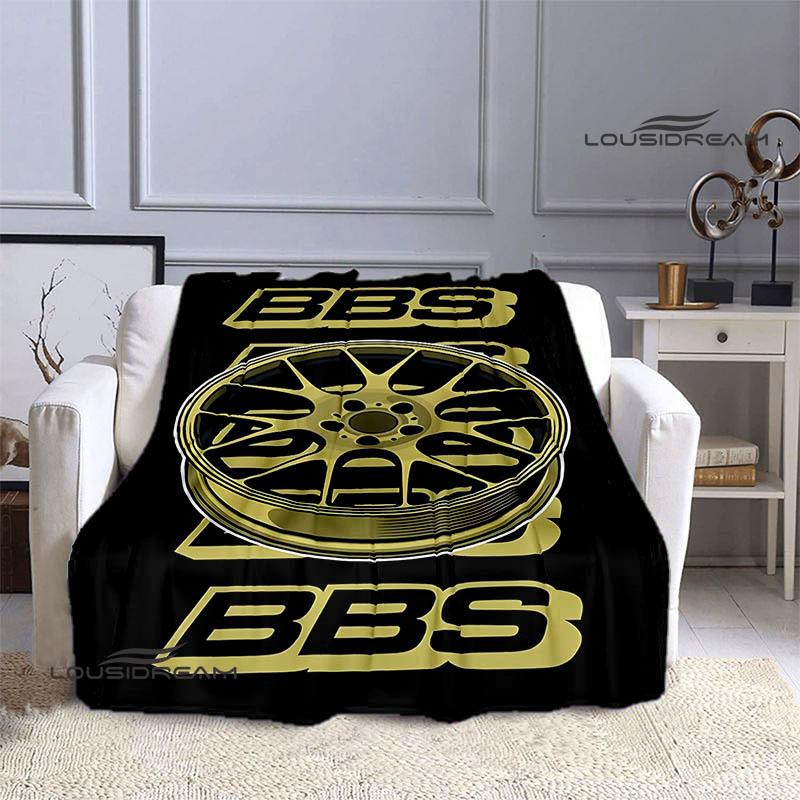 BBS LOGO printed blanket Picnic blanket Warm Flannel blankets Outdoor Blanket Home bed linings blankets for beds Birthday Gift