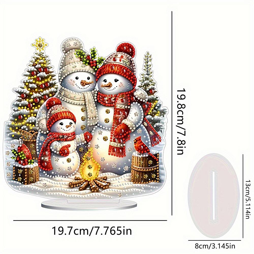 

Драгоценные камни Искусство Настольные украшения Рождественская тема Искусство драгоценных камней Акриловая краска Настольные украшения Для дома Гостиной Искусство страз Для
