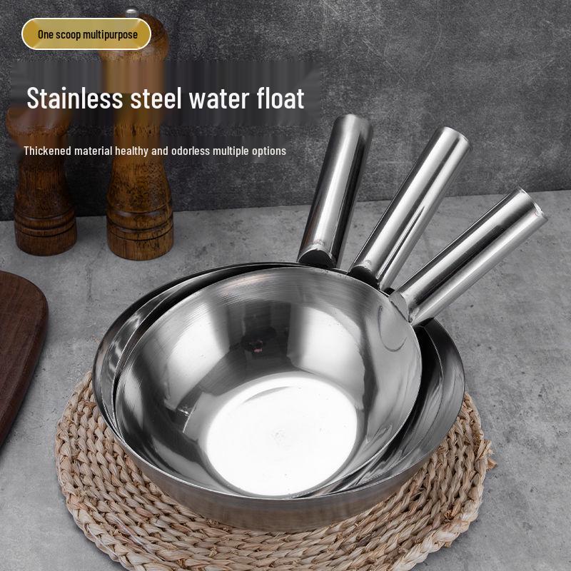 Stainless Steel Water Ladle Set for Cold Noodles & Dishes - Extra Thick Dipper