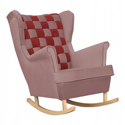 Carol Duo Family Furniture Wingback Rocking Chair, Red, Pink, Powder, Runner