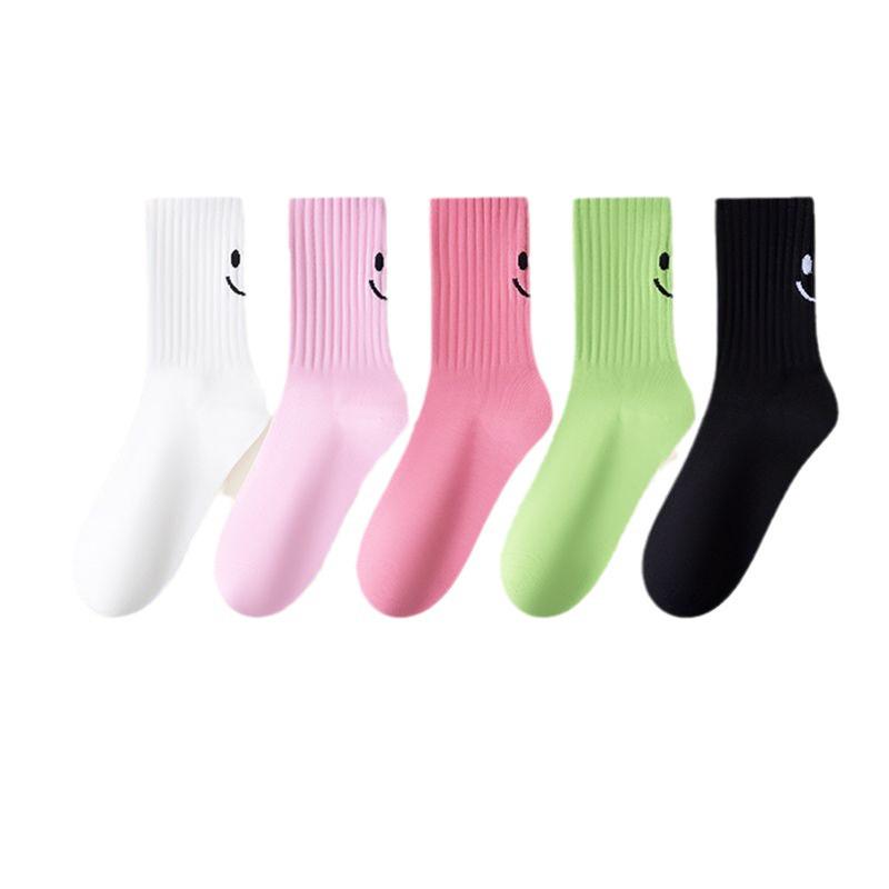Dopamine Mid-Calf Women's Socks: Cute, Trendy, and Versatile for Spring and Autumn