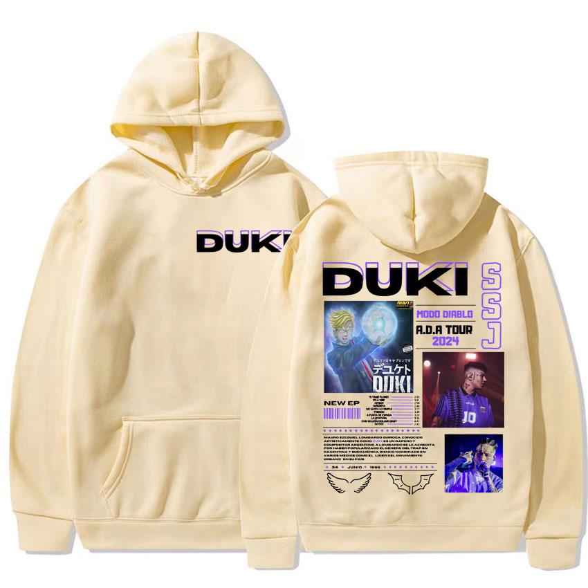 Rapper Duki ADA Album Tour 2024 Merch Hoodies Men Women Casual Oversized Hoodie Vintage Harajuku Streetwear Aesthetic Sweatshirt