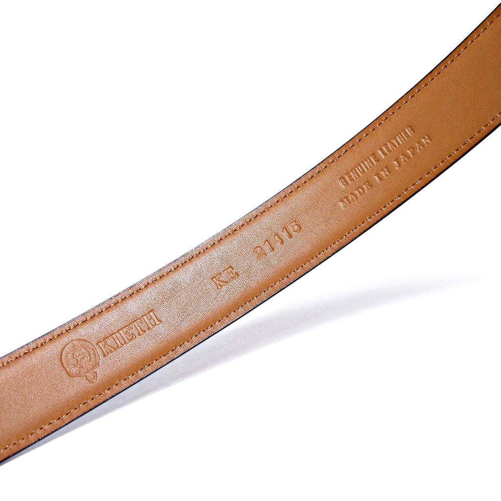 KIETH Cordovan Leather Belt for Dark Adjustable Made In Japan with Over 50 Years of History and DARKBROWN Men, Brown, Size, Craftsmanship, KE21415-39