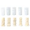 European Multi-Cylinder Silicone Molds for Scented Candles, Pillars, Gift Ornaments, and Diffuser Stones