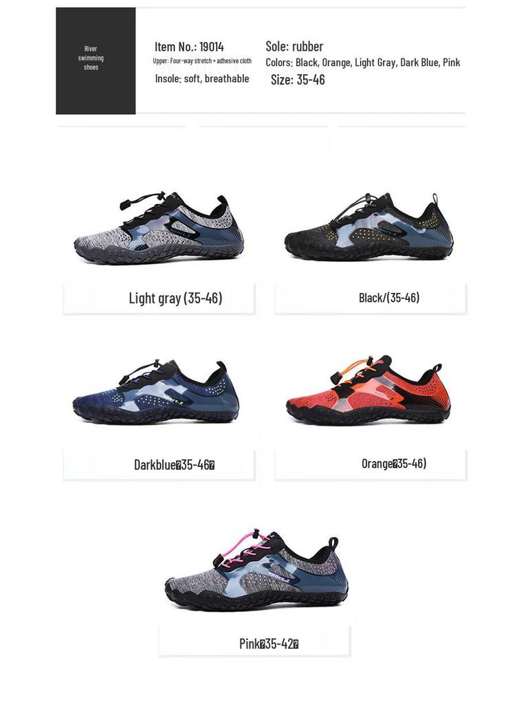 Hot-Selling Unisex Outdoor Barefoot Five-Finger Shoes: Ideal for Hiking, Rock Climbing, Swimming, Canyoning, and Water Sports.