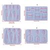 Sturdy Food Grade Silicone Mould Home Accessory for Crafting Unique Multiple Types Earrings and Pendants Daily Use