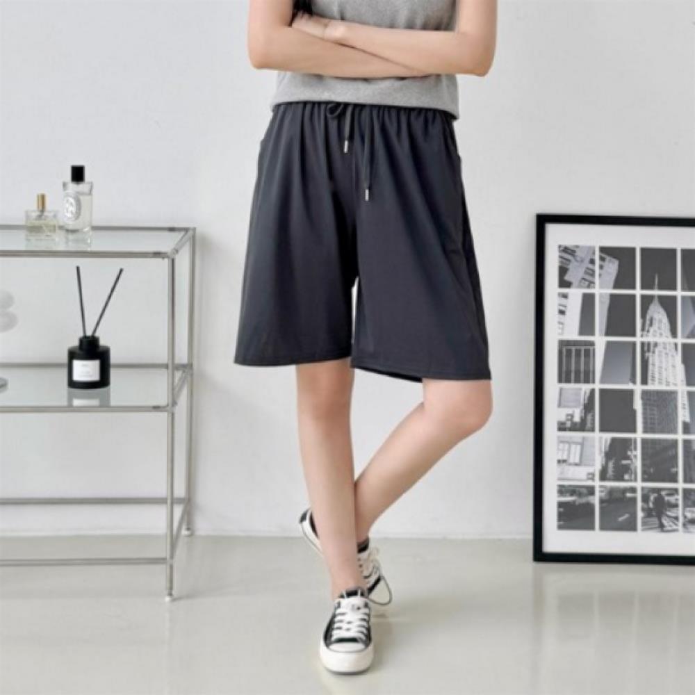 New Arrivals Open Run Women Cool Fit Solid Color Wide 5 Part Pants