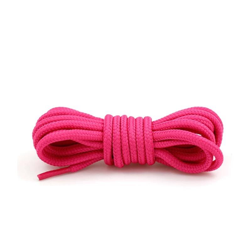 1Pair 21 Color Round Shoelaces Polyester Solid Classic Shoe laces Boots Sneakers Shoelace strings 90cm 120cm 150cm length
